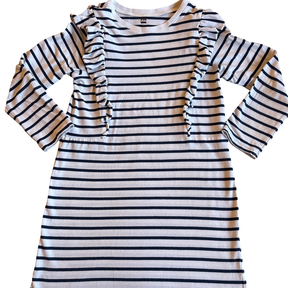 Tea Collection Navy and White Striped Top 10 (3 for $12 item)